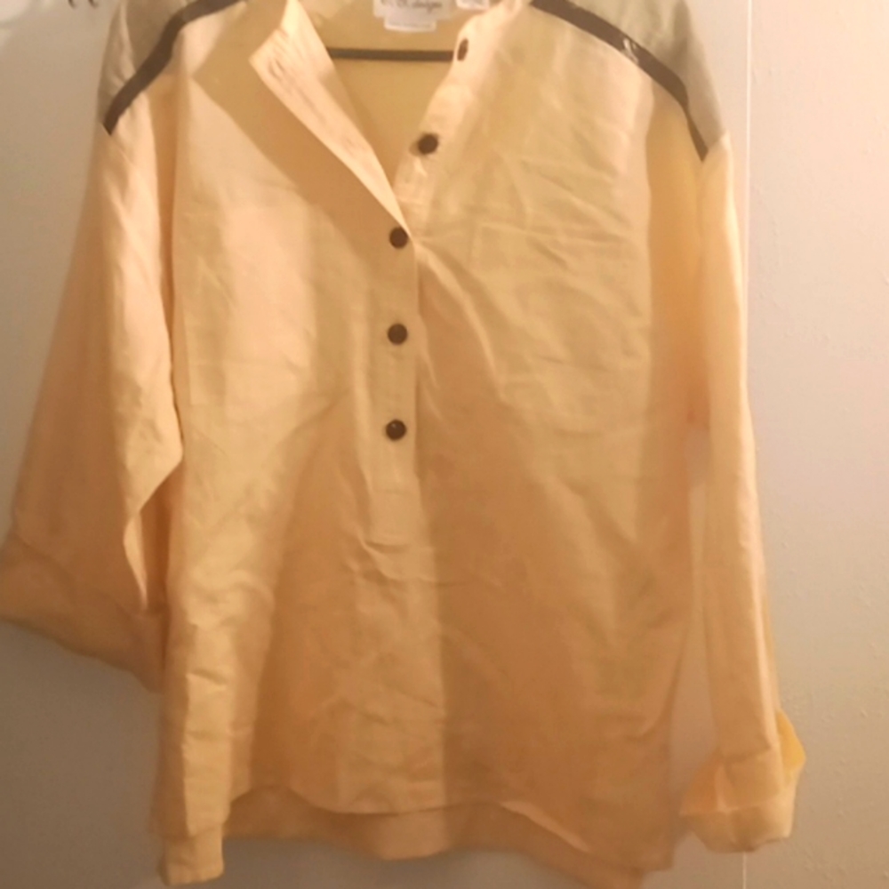 C.G. Designs tailored linen/cotton w/ reptile skin